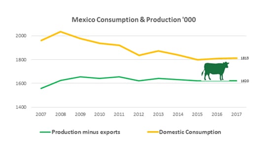 Mexico Consumption and Production